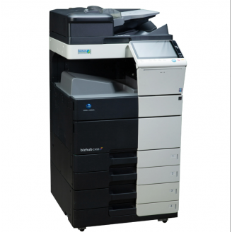 Multifunctional Konica Minolta Bizhub C458, SRA3, 45 ppm, Alimentator Documente DUAL SCAN 300 coli, 2 tavi frontale 500 coli si una bypass 150 coli